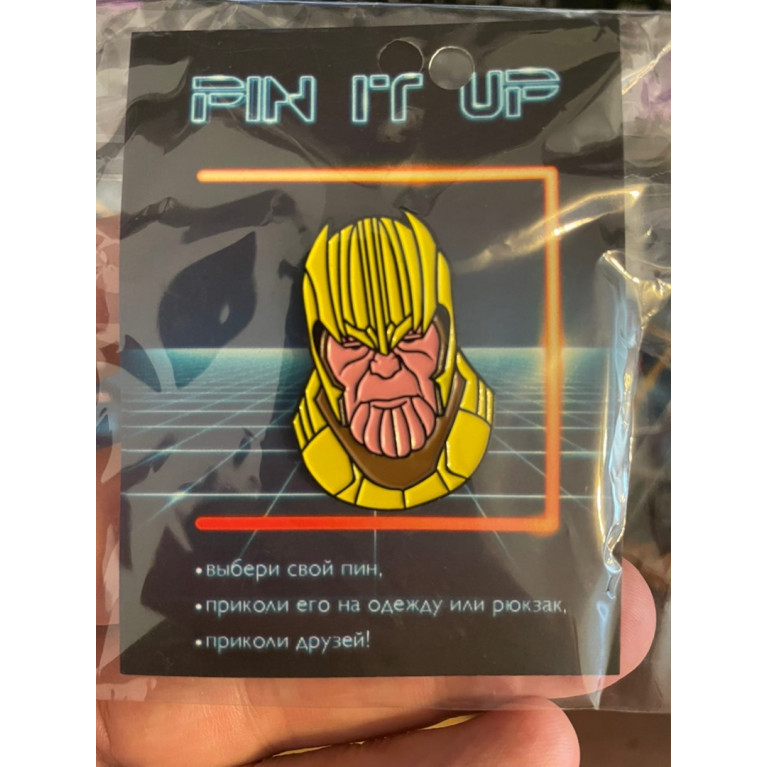 Значок Pin It Up - Танос