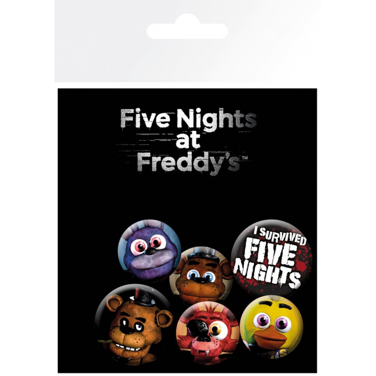 Набор значков «Пять ночей у Фредди»