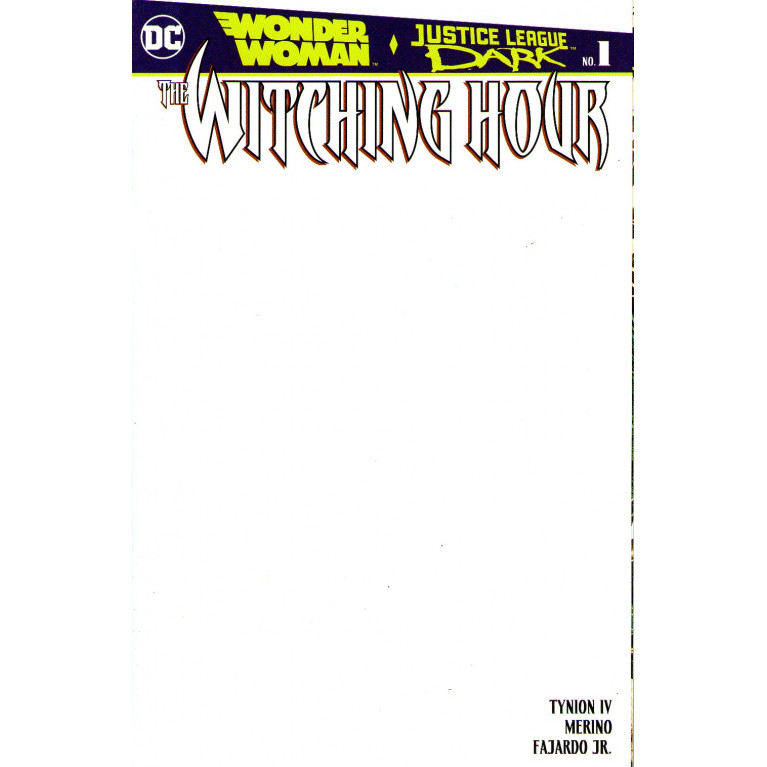 Wonder Woman\ Justice League Dark the Witching Hour #1 Blank Cover