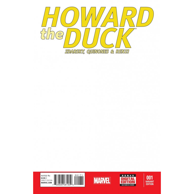 Howard the Duck #1 Blank Cover