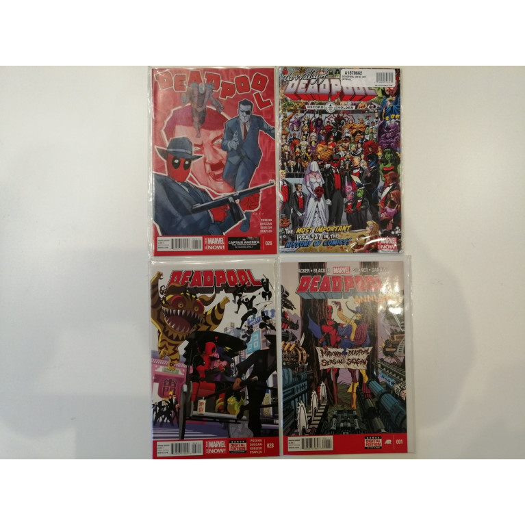 Сет комиксов «Deadpool vol.5, The wedding of Deadpool» #26-28, annual #1