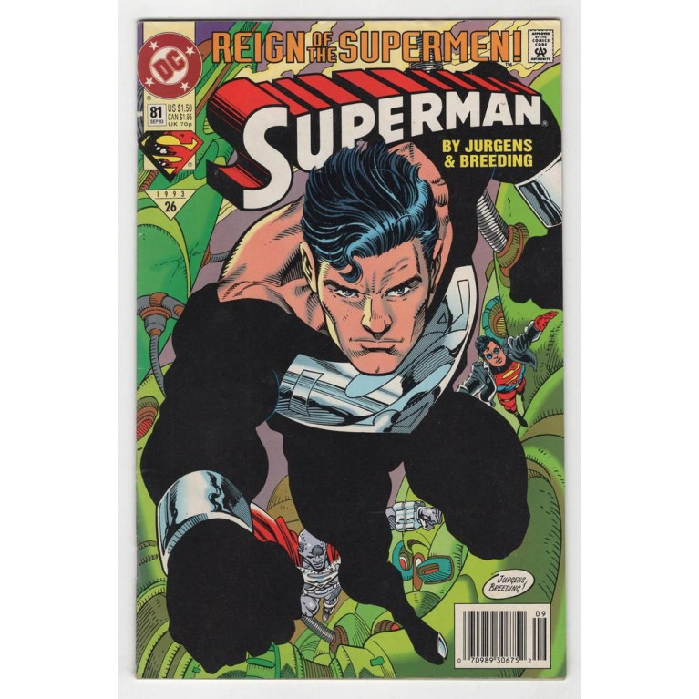 Superman vol 2 #81 - Key - 1st full app. of Supermans Black Suit  