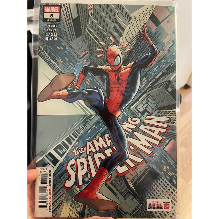 The Amazing Spider-Man Vol. 5 #8 (2018) - Key - 1st app. of Odessa Drake, 1st team app. Thieves Guild of New York