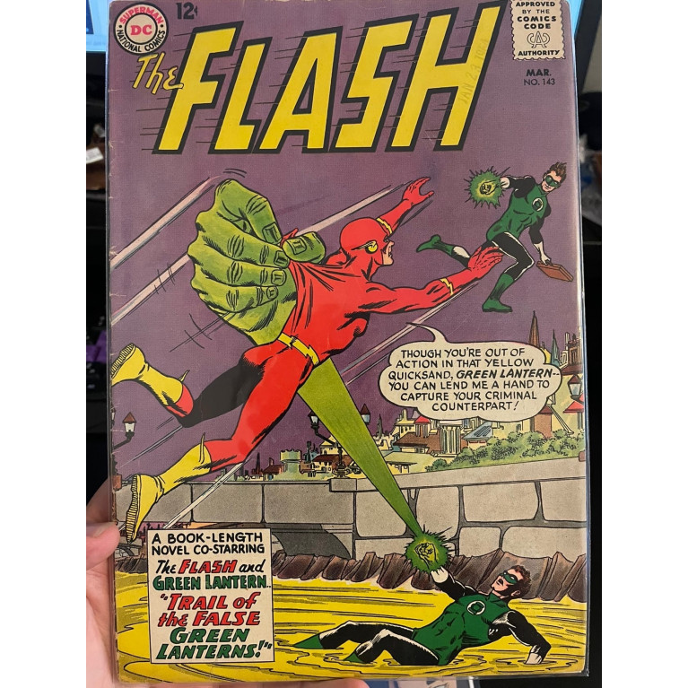 Flash Vol.1 #143 (1964) - Key - 1st appearance of T.O. morrow Состояние 4.0